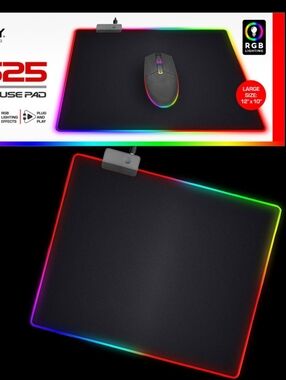 Entry X525 RGB Black Gaming Mouse Pad